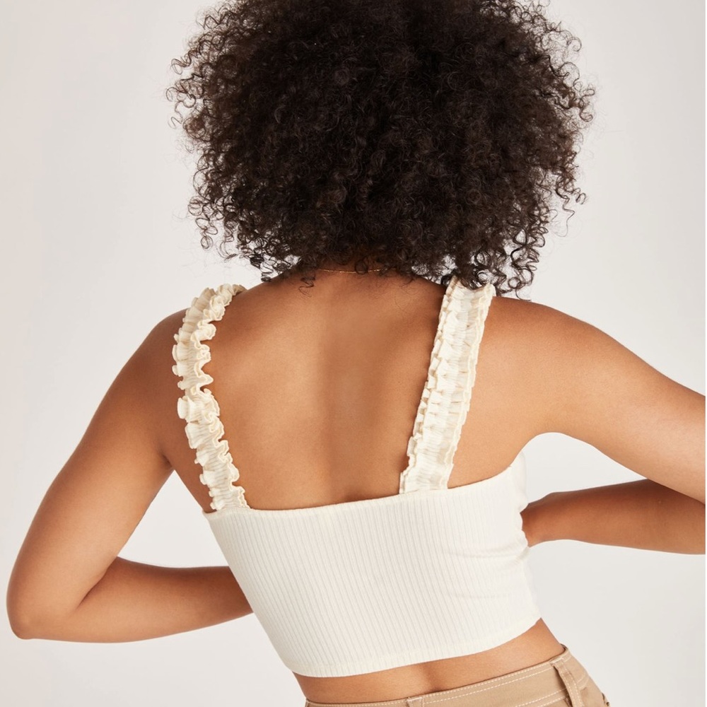 New | Backyard Roses | Dacey Ruffle Tank Top Small - Picture 6 of 7